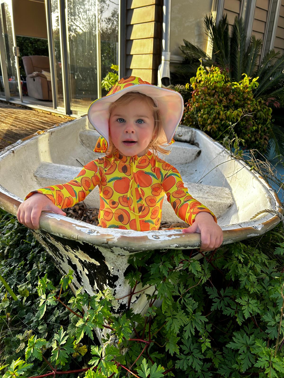 Apricot Pop Full Length Swimsuit