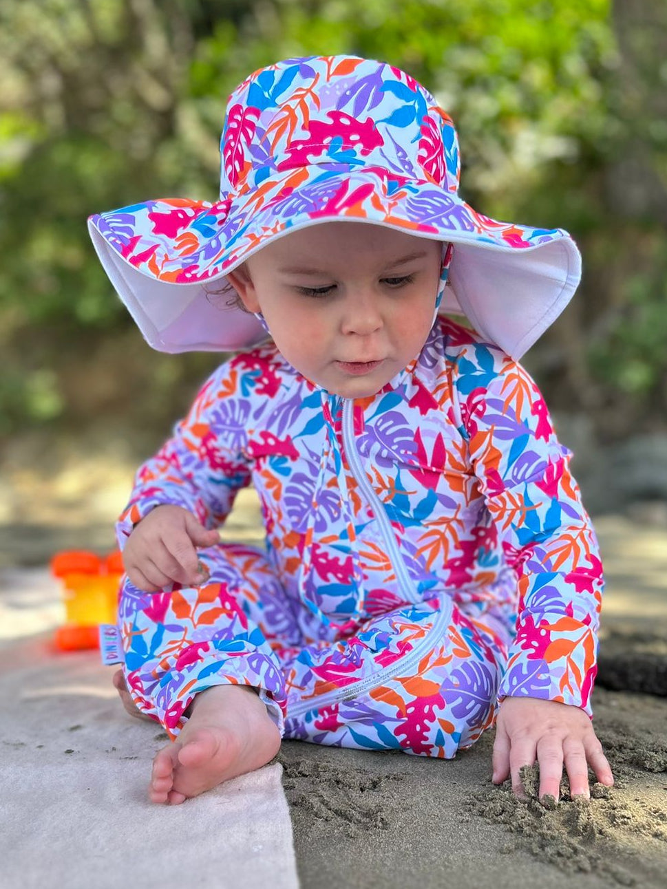 Flower Power Full Length Swimsuit
