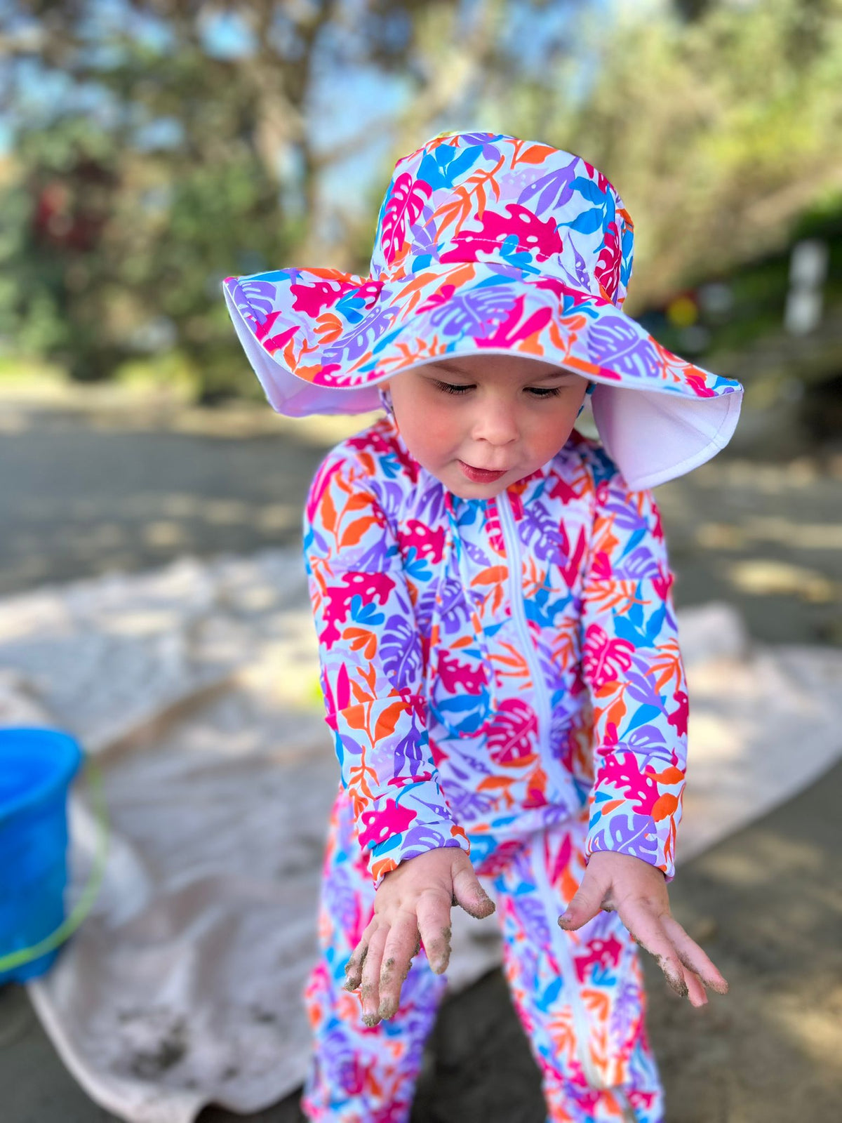 Flower Power Full Length Swimsuit